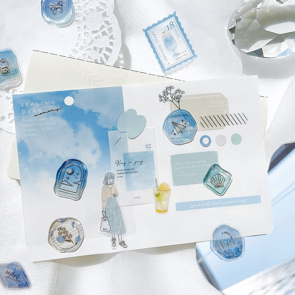 Q-Lia Sealing Dear Stickers - Memory - Purple