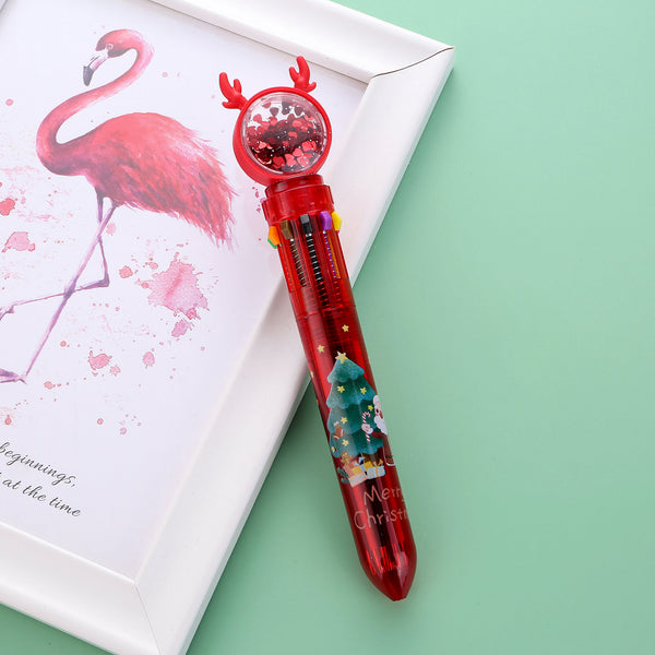 Reindeer Sparkle 10-in-1 Multi Color Pen