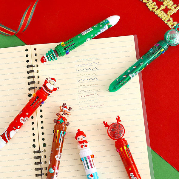 Reindeer Sparkle 10-in-1 Multi Color Pen