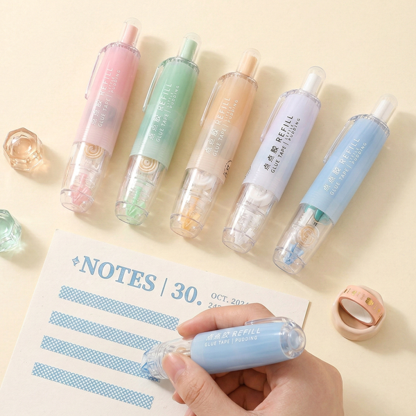 Retractable Glue Tape Pen