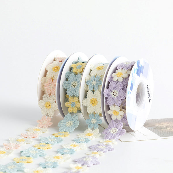 Retro Flowers Decorative Lace For Scrapbooking - Large Roll