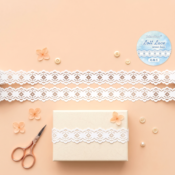 Retro Lace Die-Cut Masking Tapes