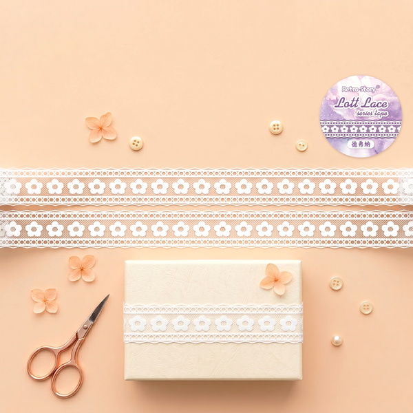 Retro Lace Die-Cut Masking Tapes