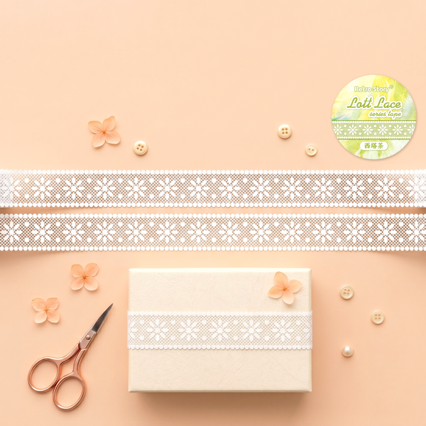 Retro Lace Die-Cut Masking Tapes