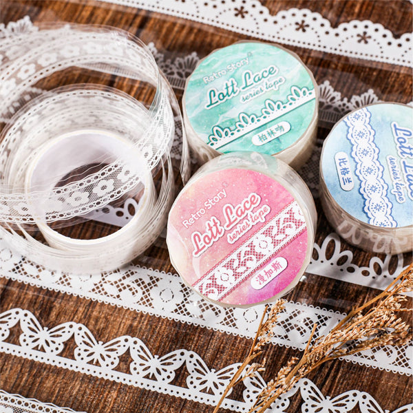 Retro Lace Die-Cut Masking Tapes