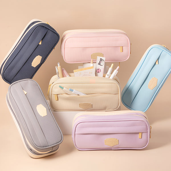 Retro Style Pastel Organizer Pencil Case