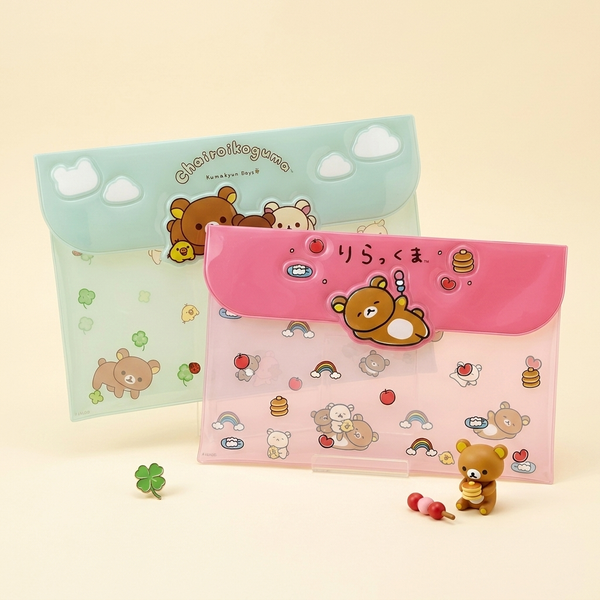 Rilakkuma Clear File Case - Mint