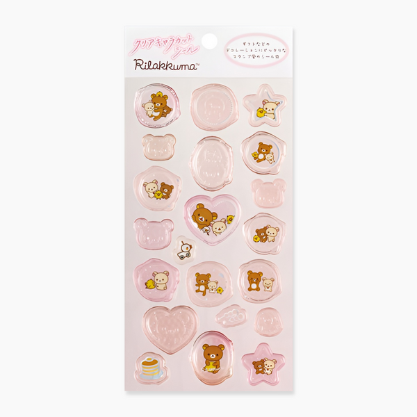 Rilakkuma Wax Seal Stickers - Pink