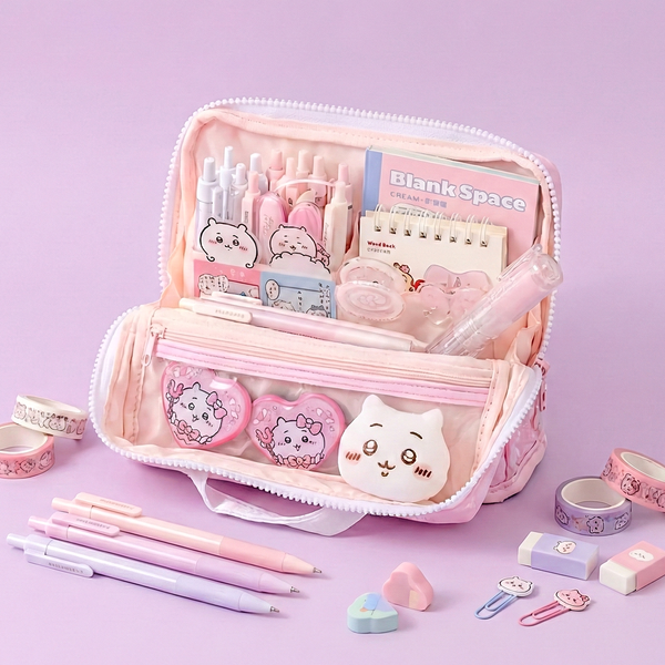 RosyPosy All-in-One Pencil Bag & Organizer Case