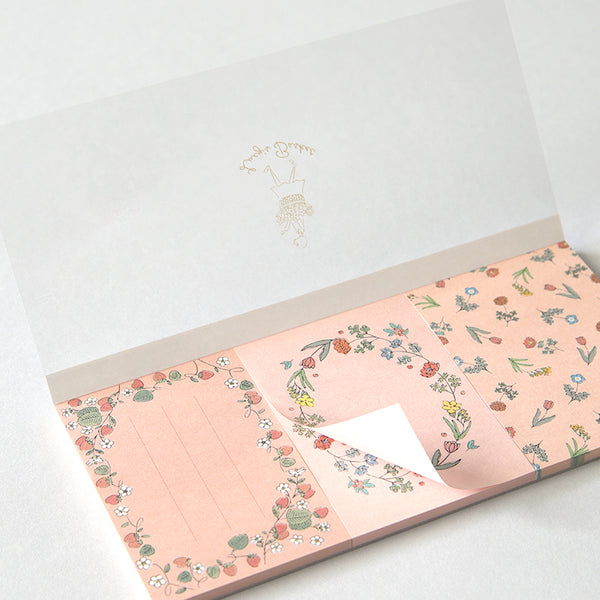 Ryu-Ryu Lucy's Basket Decorative Paper Set - Pink | Kawaii Pen Shop Ryu-Ryu Lucy's Basket Decorative Paper Set - Pink | Kawaii Pen Shop