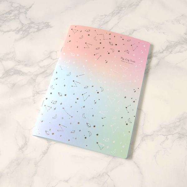 Ryu-Ryu My Log Note Habit Tracker Notebook - Orange & Green
