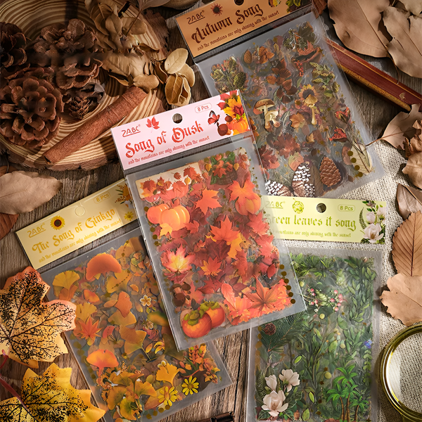 Seasonal Splendor Stickers - Set of 8 Sheets
