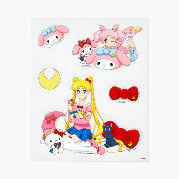 Sailor Moon Big Clear Sticker - Sailor Moon, Hello Kitty & My Melody - Limited Edition