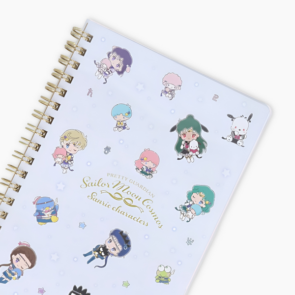 Sailor Moon Cosmos & Sanrio Characters B6 Notebook - Blue - Limited Edition