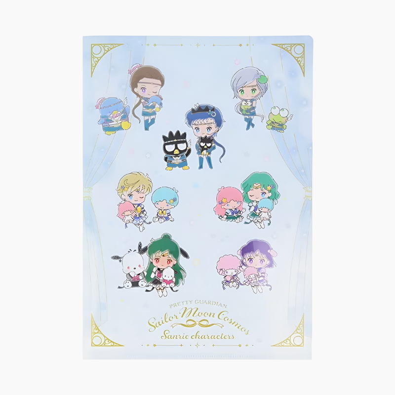 Sailor Moon Cosmos & Sanrio Characters Clear Folder - Blue - Limited Edition