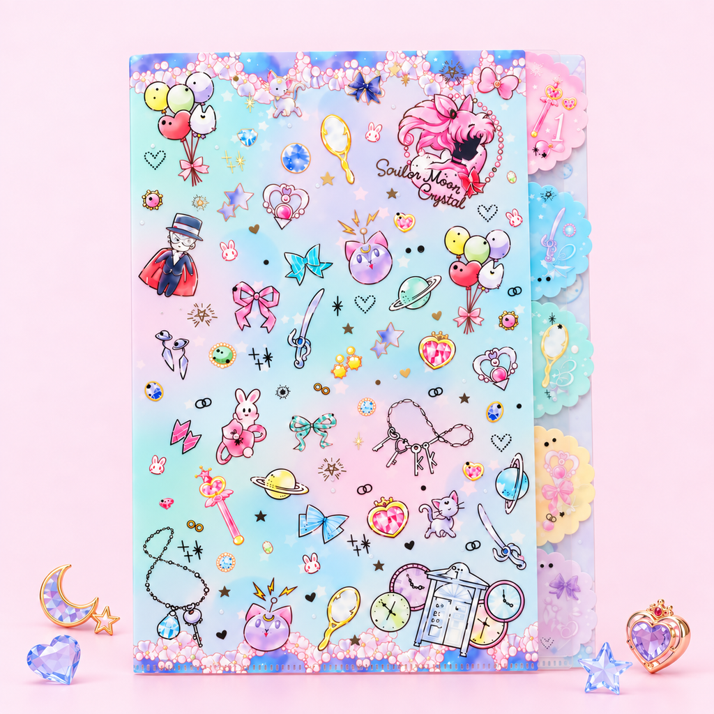 Sailor Moon Folder With Dividers - Blue - Limited Edition
