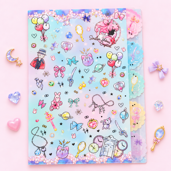 Sailor Moon Folder With Dividers - Blue - Limited Edition