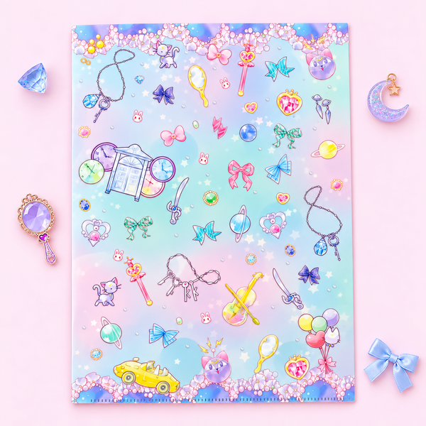 Sailor Moon Folder With Dividers - Blue - Limited Edition