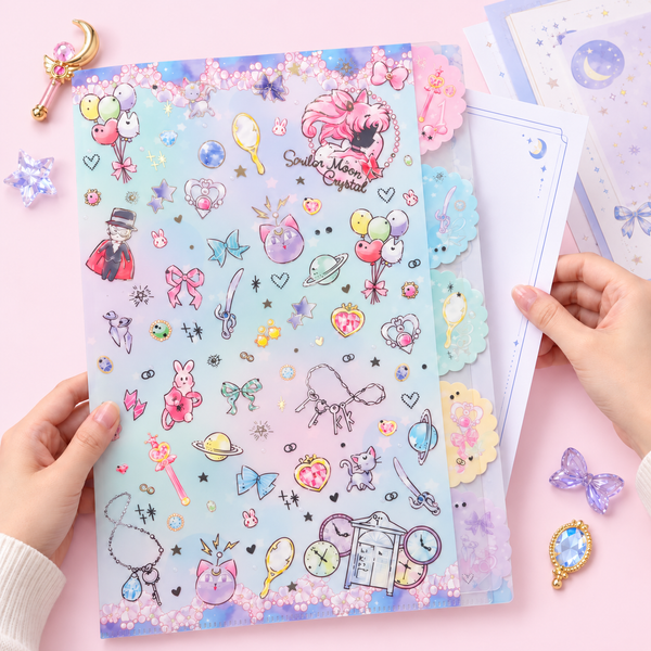 Sailor Moon Folder With Dividers - Blue - Limited Edition