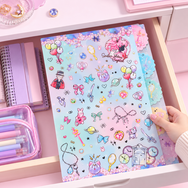 Sailor Moon Folder With Dividers - Blue - Limited Edition