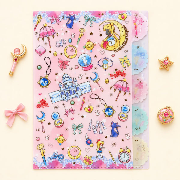 Sailor Moon Folder With Dividers - Pink - Limited Edition
