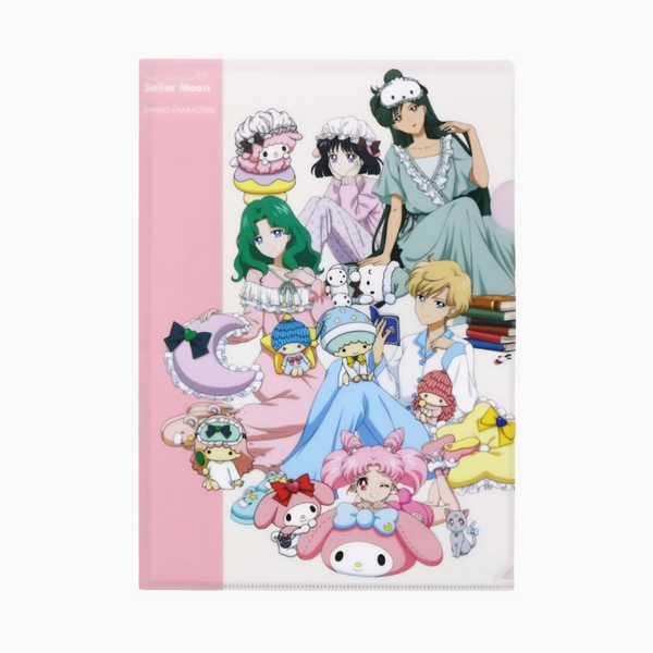 Sailor Moon & Sanrio A4 Clear Folder - Pink - Limited Edition