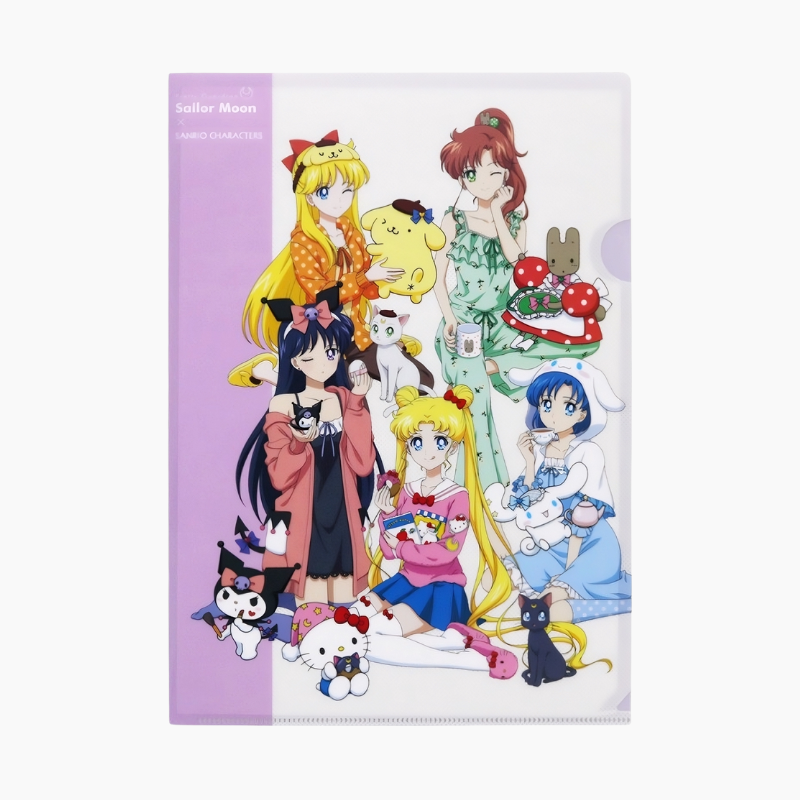 Sailor Moon & Sanrio A4 Clear Folder - Purple - Limited Edition