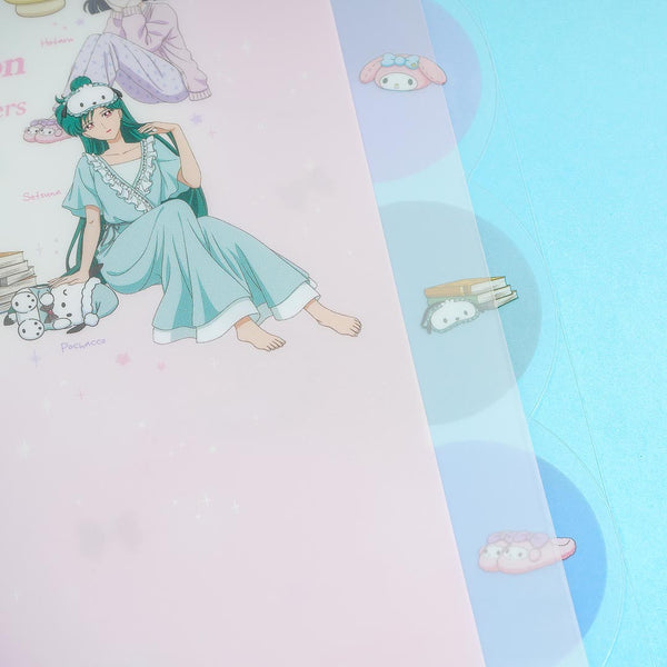 Sailor Moon & Sanrio A4 Clear Folder with Dividers - Pink - Limited Edition