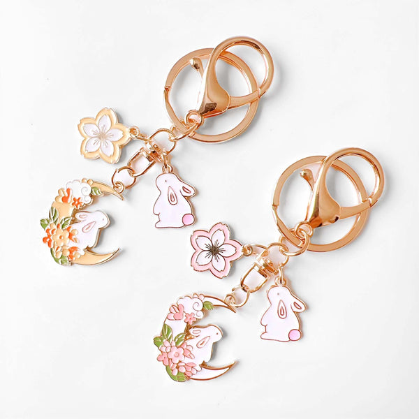 Sakura Bunny Keychain