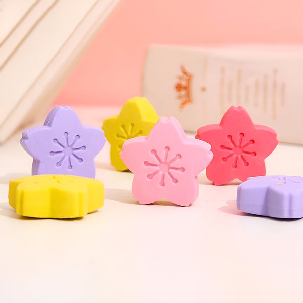 Sakura Shaped Eraser - Pack of 4