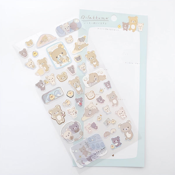 San-X Rilakkuma Stickers - Laundromat