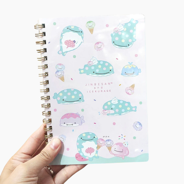 San-x Jinbesan Spiral Notebook - 2 Designs