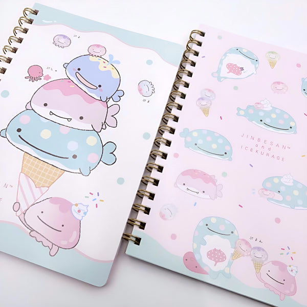 San-x Jinbesan Spiral Notebook - 2 Designs