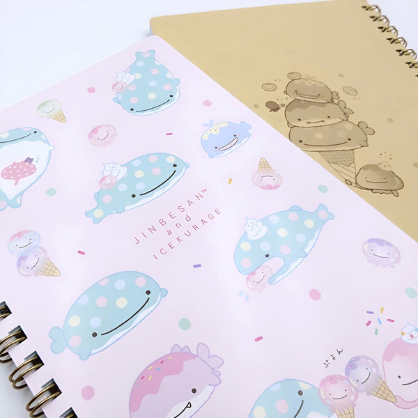 San-x Jinbesan Spiral Notebook - 2 Designs