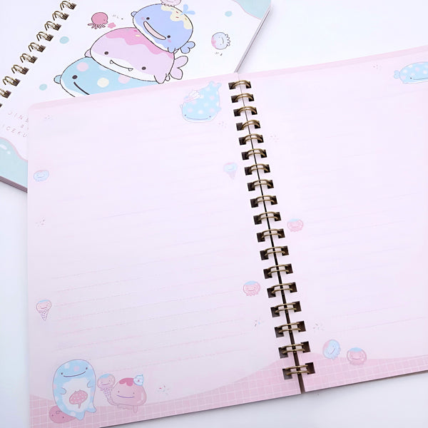 San-x Jinbesan Spiral Notebook - 2 Designs