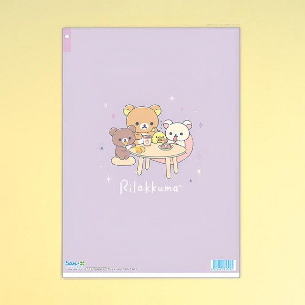 San-x Rilakkuma A4 Index Folder - Happy Meal