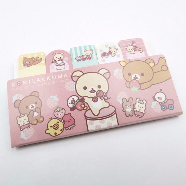 San-x Rilakkuma Index Sticky Notes - Happy Day