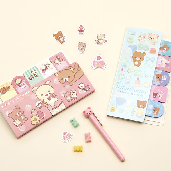 San-x Rilakkuma Index Sticky Notes - Happy Day