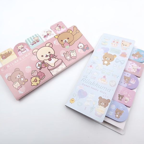 San-x Rilakkuma Index Sticky Notes - Happy Day