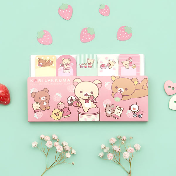 San-x Rilakkuma Index Sticky Notes - Happy Day