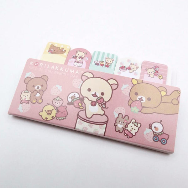 San-x Rilakkuma Index Sticky Notes - Happy Day