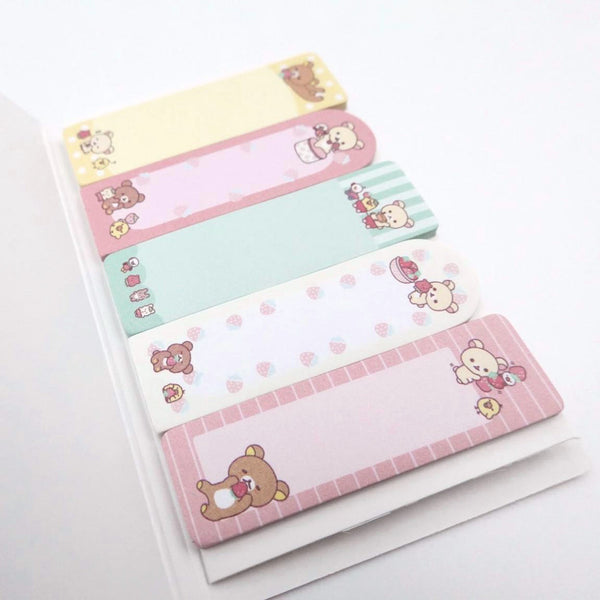 San-x Rilakkuma Index Sticky Notes - Happy Day