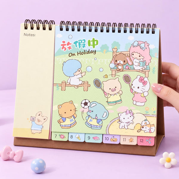 Sanrio 2027 Desk Calendar - Family Jam Session