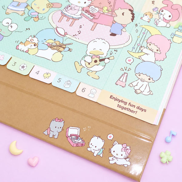 Sanrio 2027 Desk Calendar - Family Jam Session