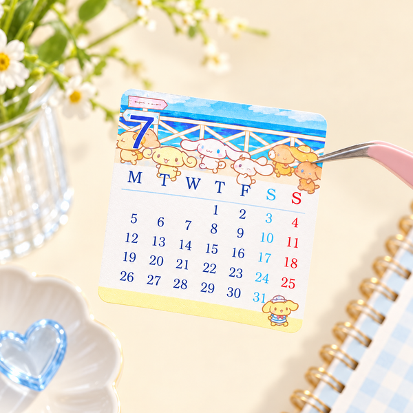Sanrio 2027 Monthly Calendar Sticker Set