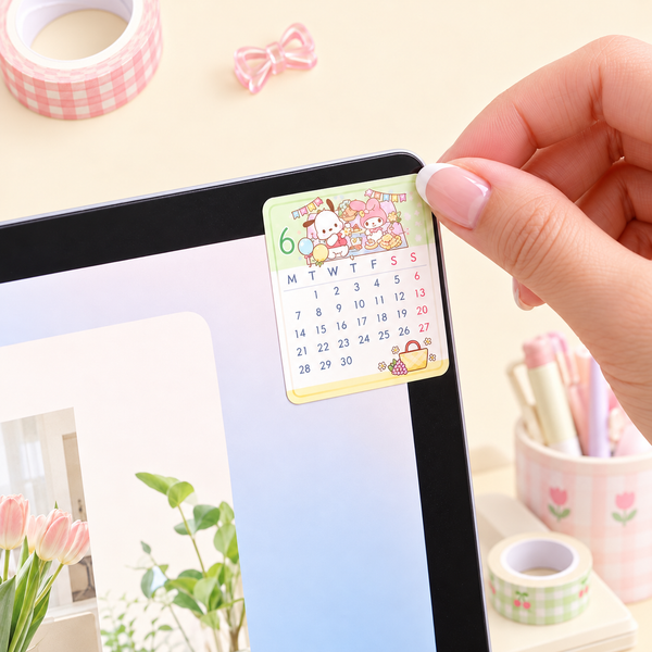 Sanrio 2027 Monthly Calendar Sticker Set