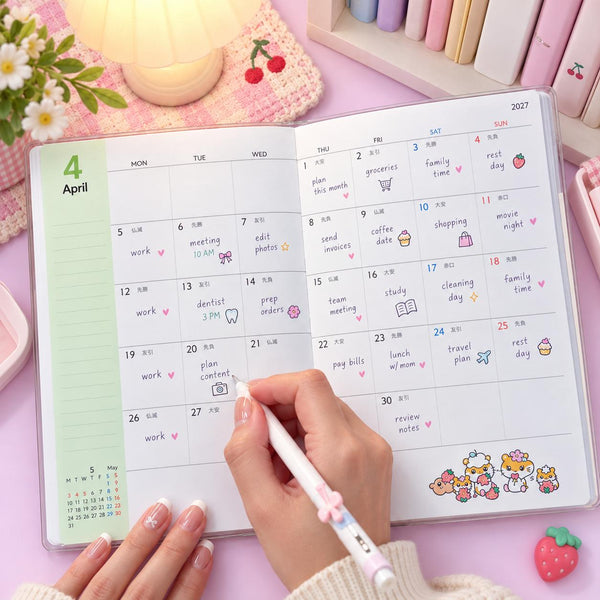 Sanrio 2027 Schedule Book - Sanrio Characters - Mint