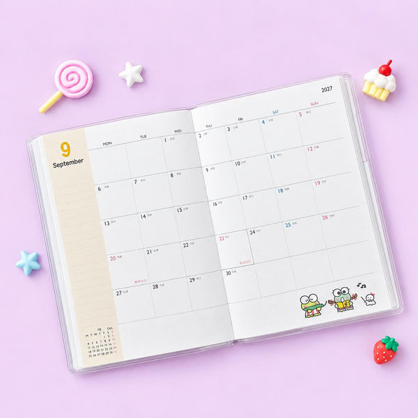 Sanrio 2027 Schedule Book - Sanrio Characters - Mint