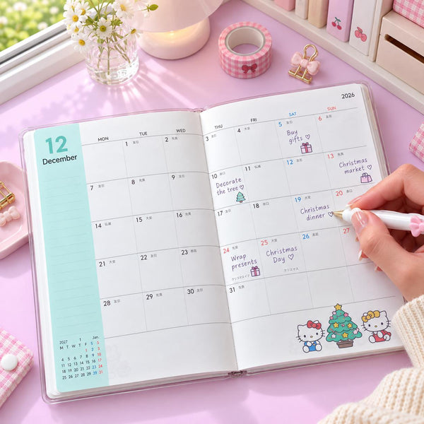 Sanrio 2027 Schedule Book - Sanrio Characters - Mint