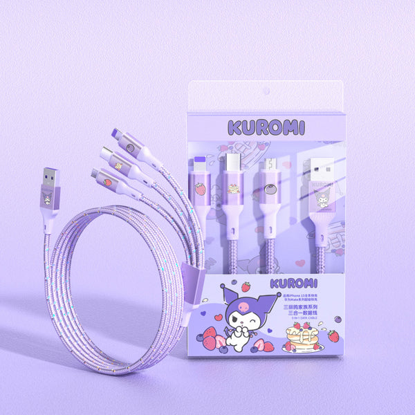 Sanrio Characters 3-in-1 Fast Charging Cable